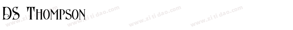 DS Thompson字体转换